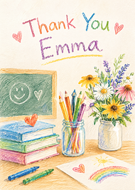 Sample card for Emma