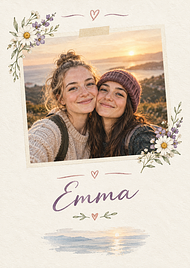 Sample card for Emma