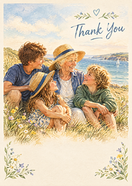 Sample card for Eileen