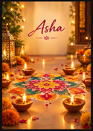 Sample card for Asha