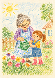 Sample card for Margaret